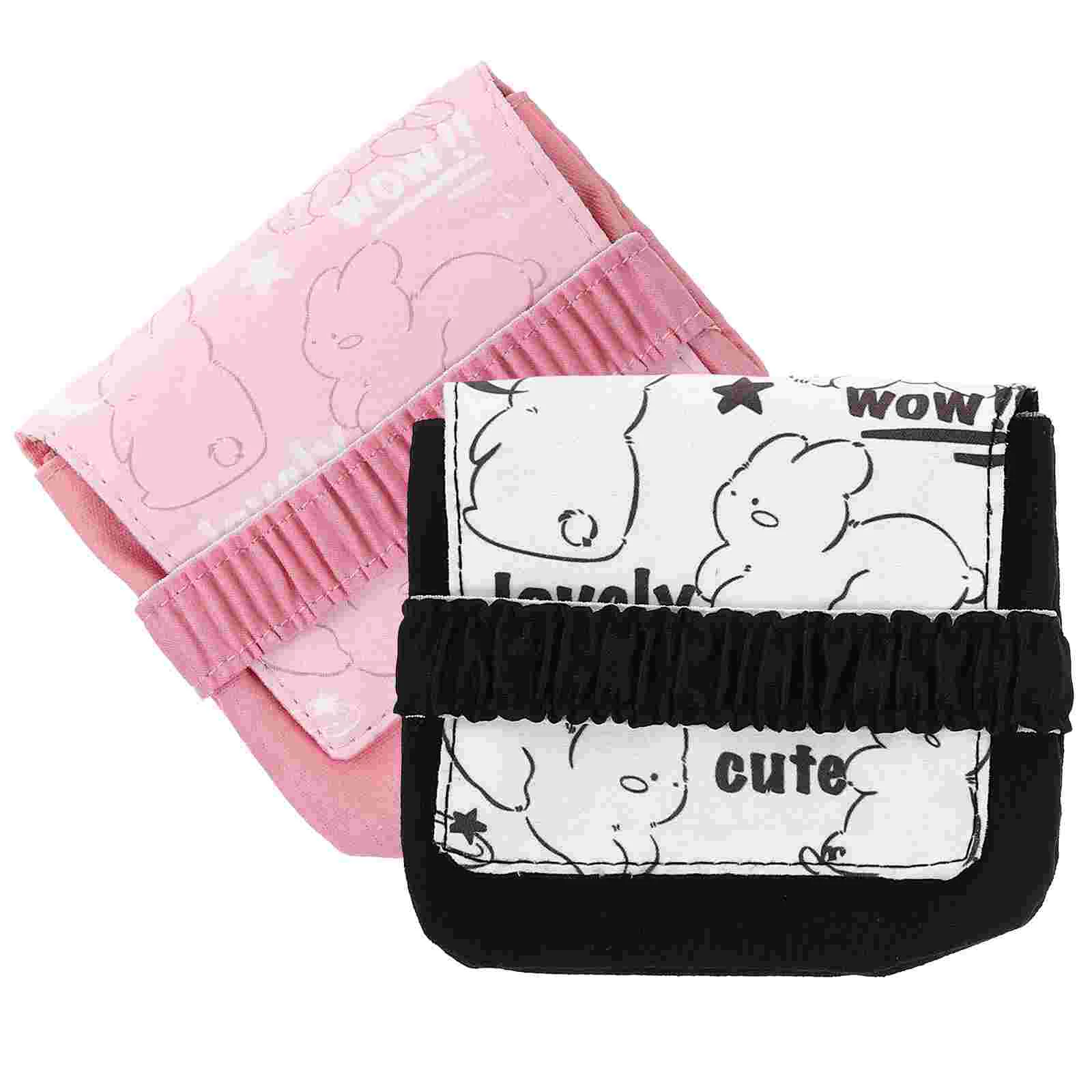 2 Pcs Sanitary Bags Keychain Wallet for Feminine Products Pad and Tampon Holder Purse