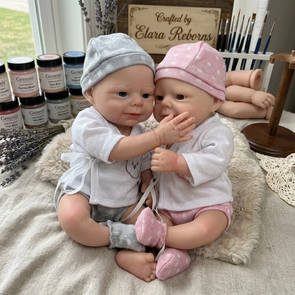 

13 Inch Silicone Handmade Coco Silicone Reborn Doll Lifelike Newborn Bebe Suitable for Girl or Boy Ideal Baby Toy