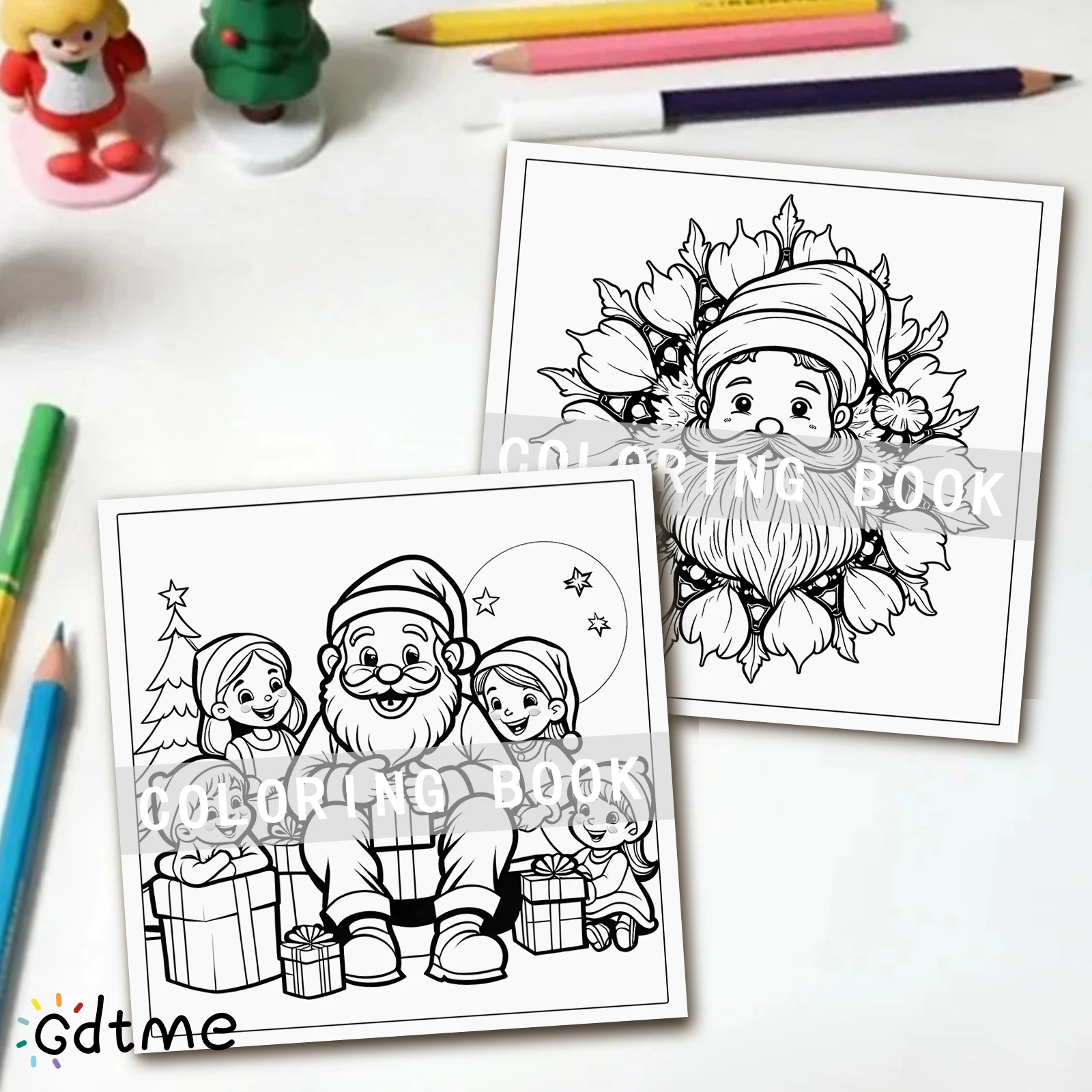 كتاب تلوين عيد الميلاد العجائب للبالغين يتميز أنشطة يومية مريحة وجذابة للاسترخاء (تلوين المساحات المريحة)