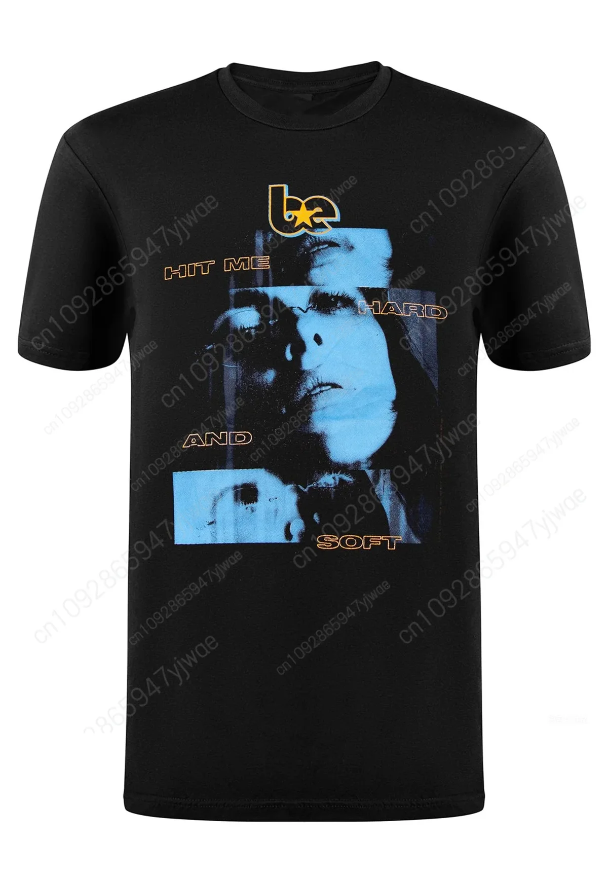 ضربني الصلبة والناعمة المطبوعة القطن تي شيرت جولة الموسيقى قصيرة الأكمام مروحة هدية الصيف الرجال والنساء زوجين عادية تي شيرت