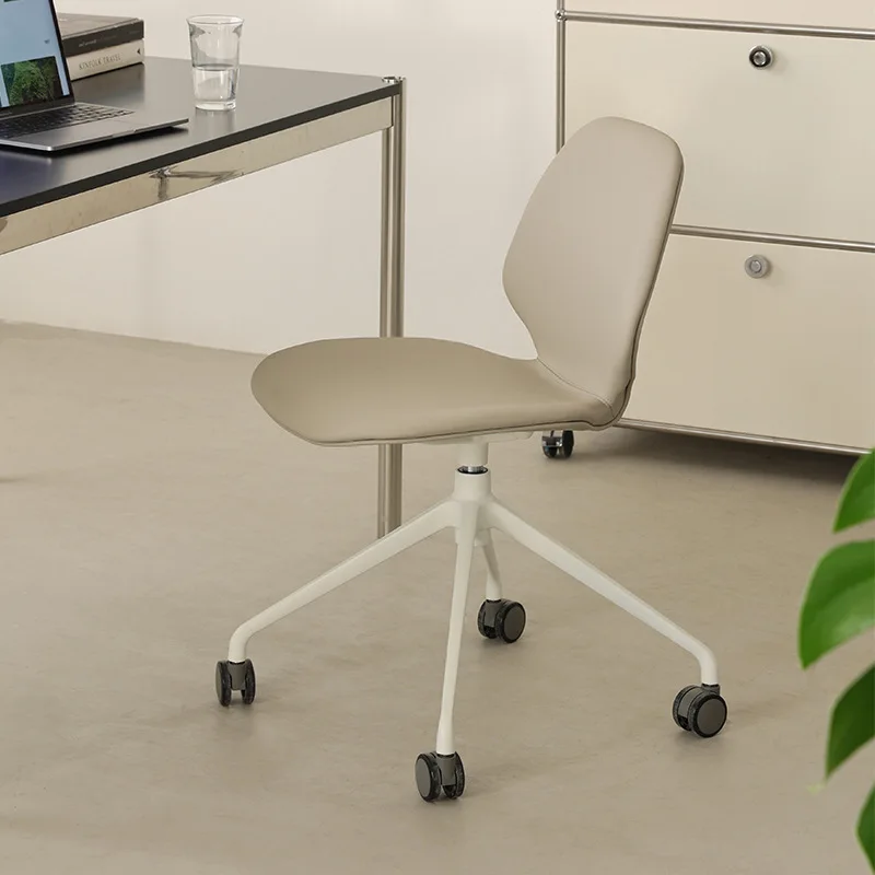 Computer chair home comfort sedentary backrest simple study desk chair rotating lift office roller swivel chair