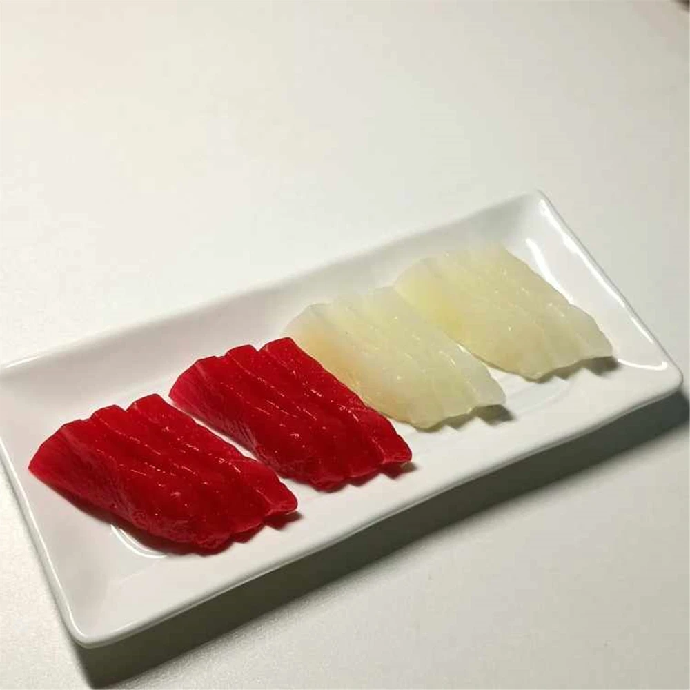 

display fake food Kitchen cabinet eating house dining hall hotel restaurant shop store decoration tuna Sashimi sushi zushi