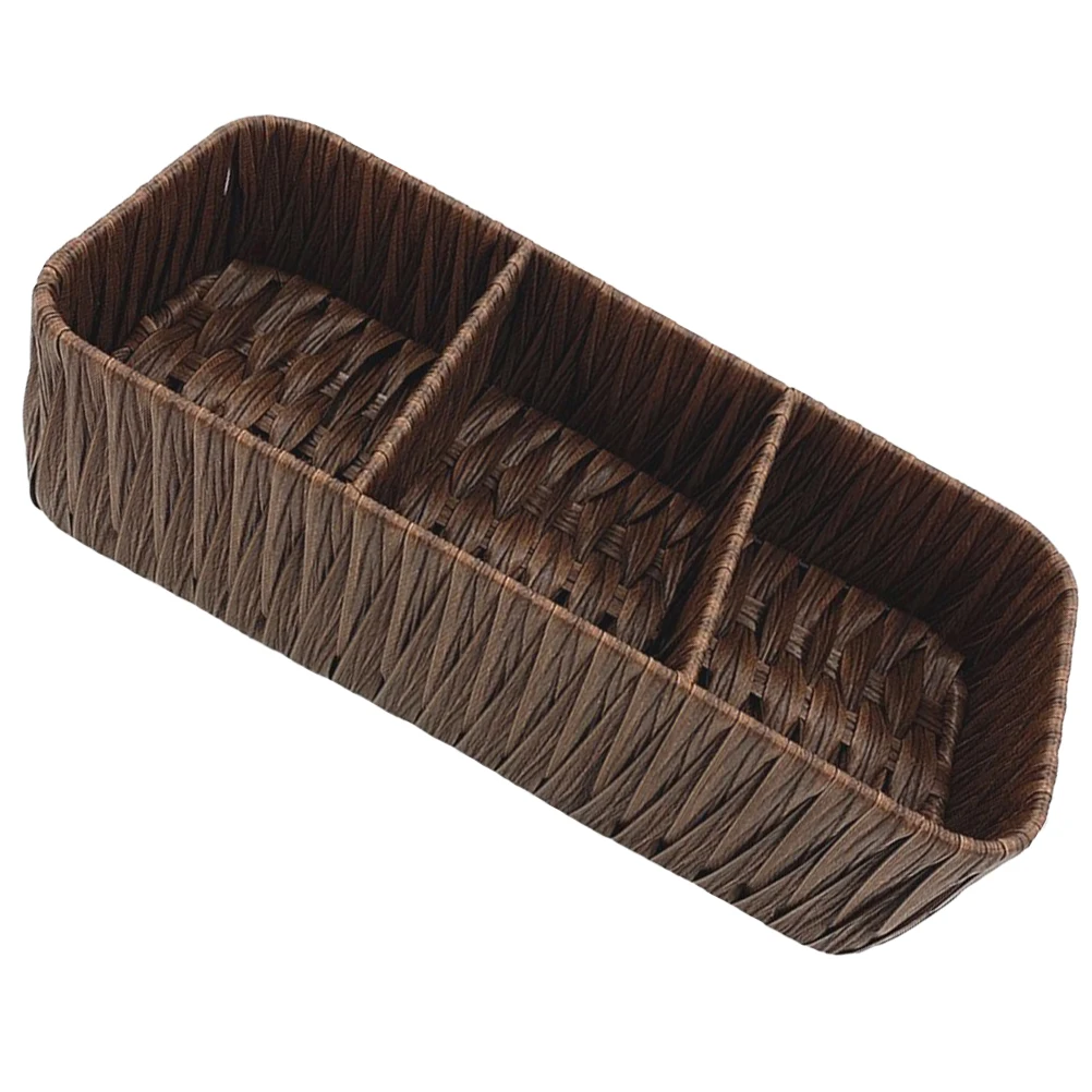

Storage Box Wicker Bins Makeup Organizer Baskets for Organizing Woven Boxes Pantry Holder