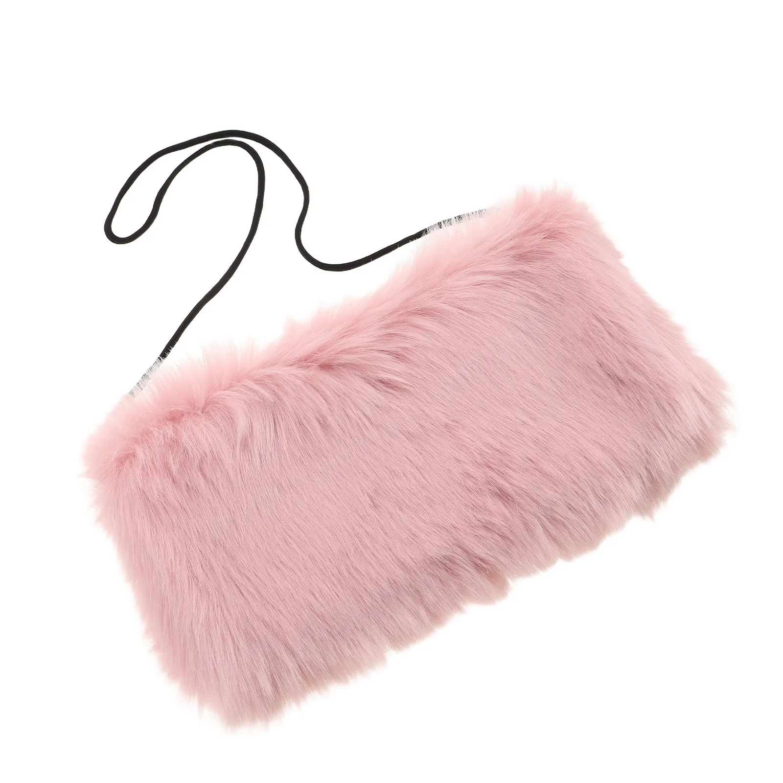 Winter Hand Warmer Pillow Soft Faux Hand Muff Women Arm Warmers Cold Bridal Wedding Girl Pink Furry Pillow Muffs for Hands