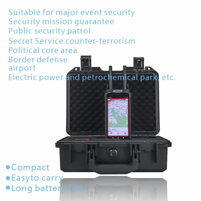 1-3km 100-6000mhz Handheld Detector Long Range Portable Tracking Alarm System for DJI Autel