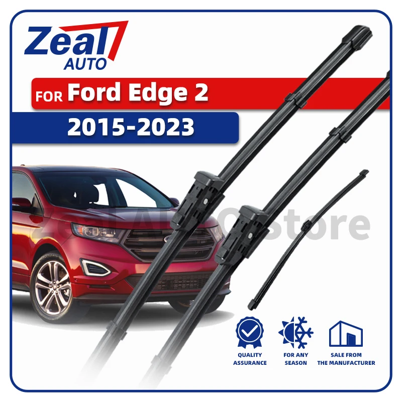 

LHD Front Rear Wiper Blades For Ford Edge Mk2 2015-2023 2016 2017 2018 2019 2020 2021 2022 Window 28"28"15" Brushes Accessories