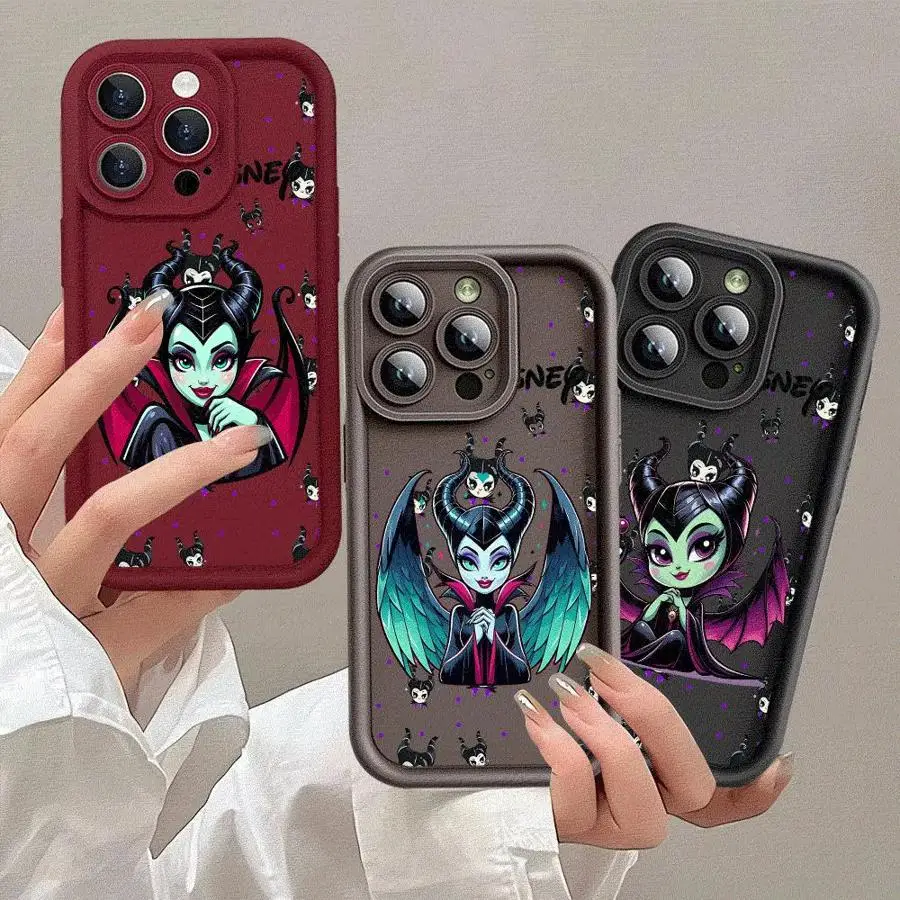 Disney Poshion Queen Witch Phone Case for iPhone 15ProMax 13 Mini 12 Pro 16 11 Pro SE XS Max 8 7 XR 14 Plus Soft Cover Luxury