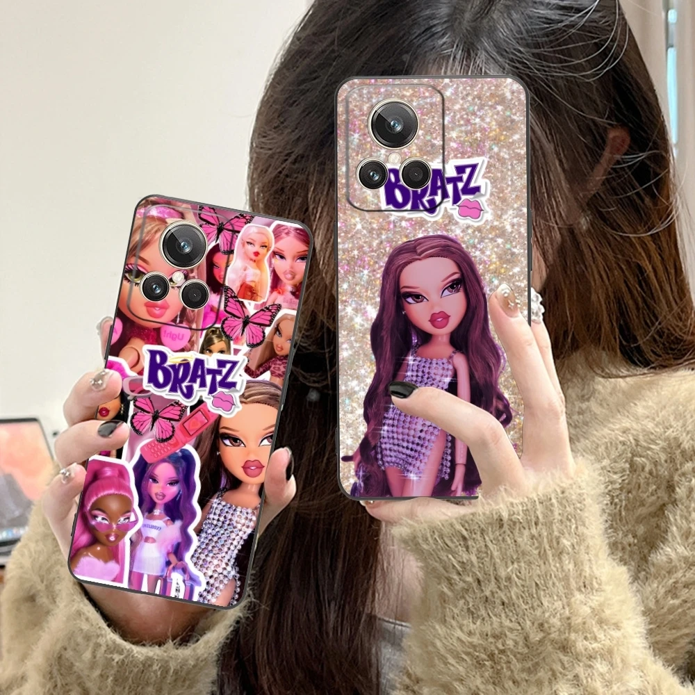 Painting B-Bratz Colour Mobile Cell Phone Case for Realme GT 2 9i 8i 7i Pro X50 X2 C35 C21 C20 C11 C3 Black Phone Cover Shell