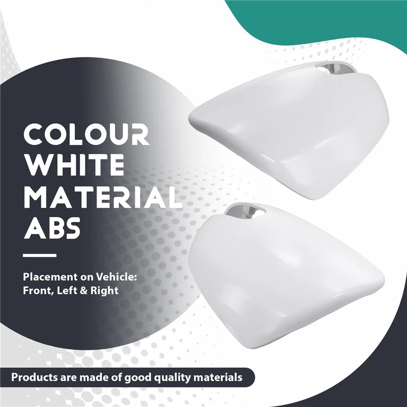 

A04E-1 Pair Left & Right Side Door Mirror Cover Rearveiw Mirror Cap For Kia Forte Cerato 2009-2010