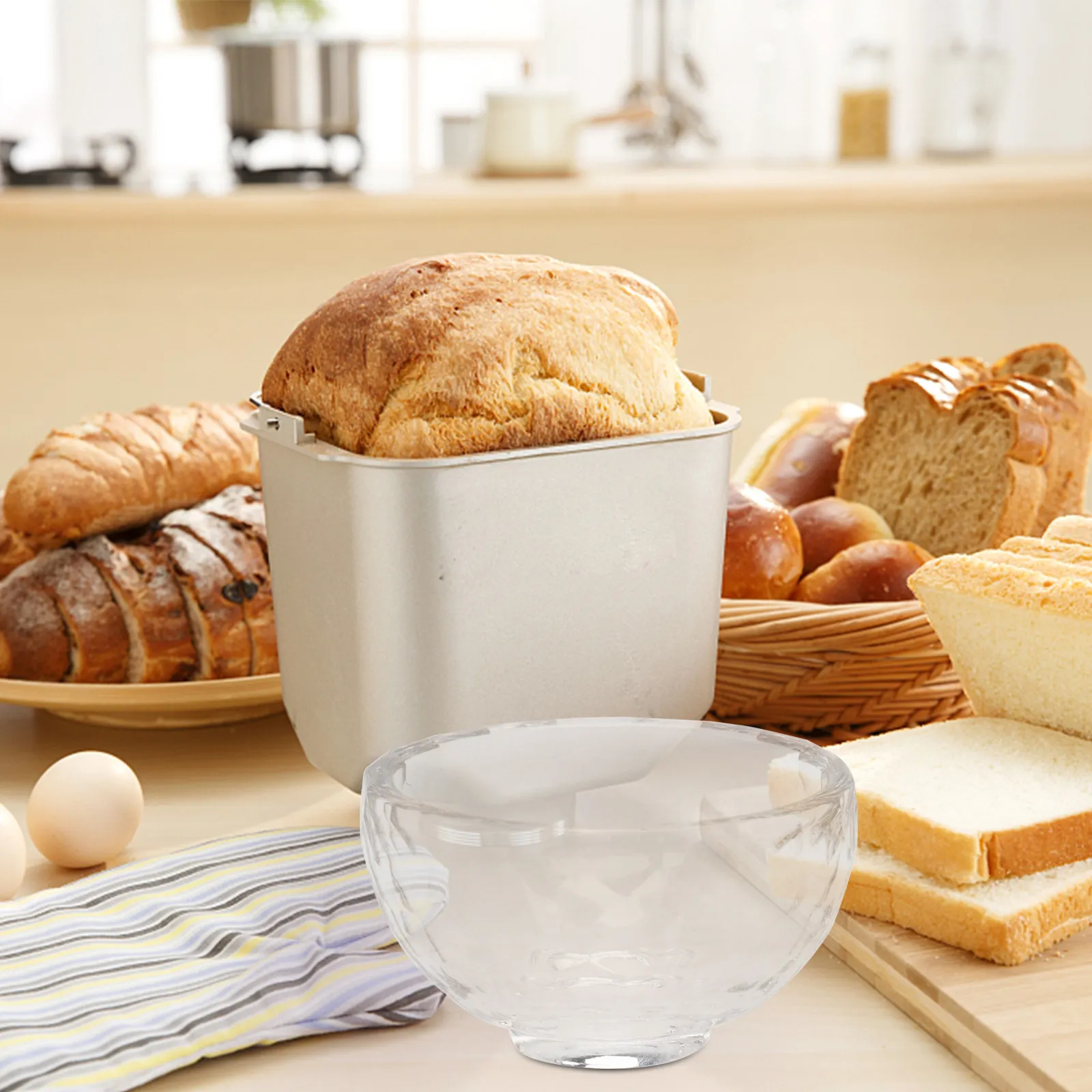 2Pcs Crystal Essential Oil Bowls Transparent Facial Mask Mixing Bowls Skincare Mud Mask Beauty Tool Salon Storage Bowl