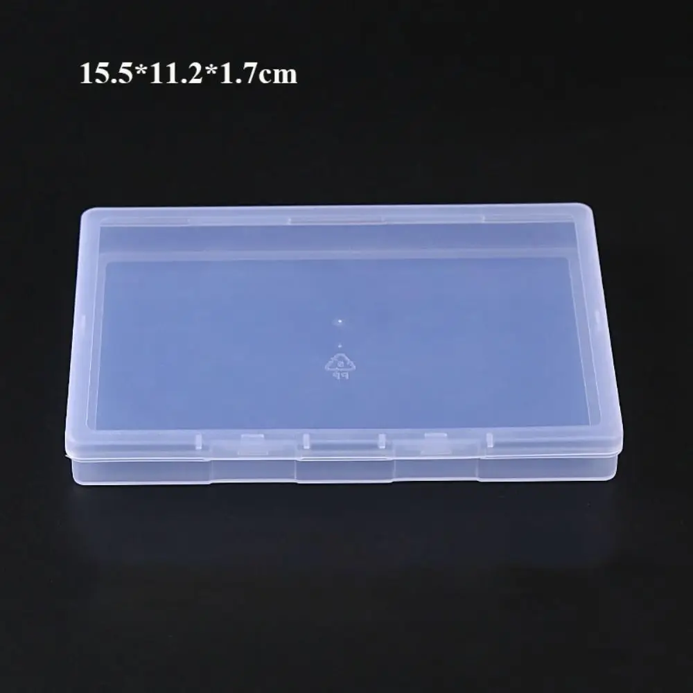New Square Storage Box Transparent Plastic Jewelry Beads Container Durable Sundries Organizer Power Tools Holder