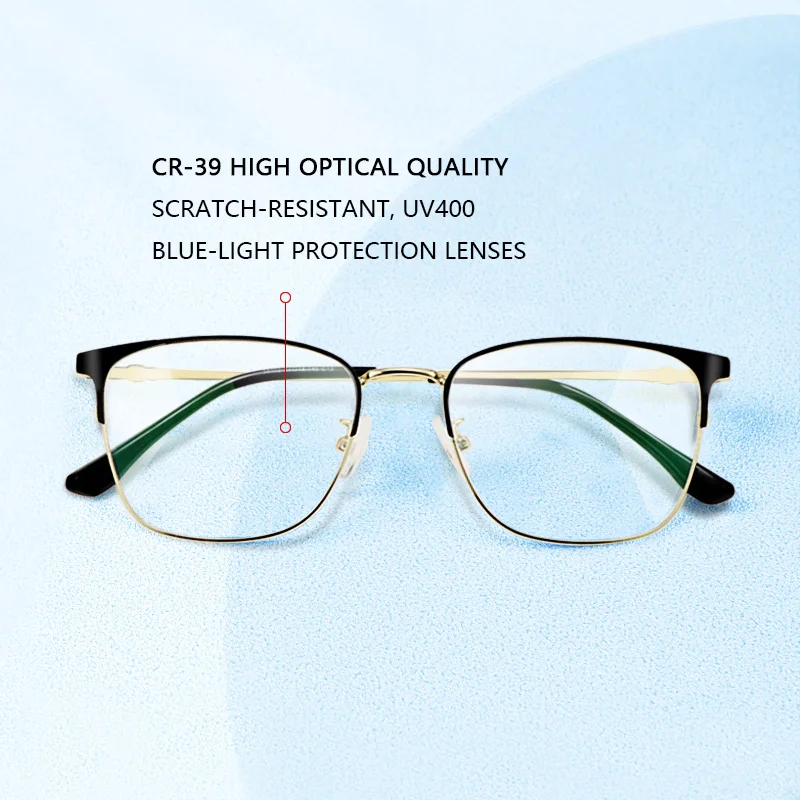 Ultra-Thin Reading Glasses Blue Light Blocking Anti-fatigue,Transparent Magnifying Glasses for Men Readers,Presbyopia Eyeglasses