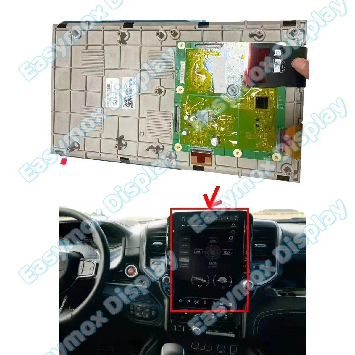 For 2025 RAM 1500 14.5inch LCD Display With Touch panel  Navigation Screen repair C145EAT01.0