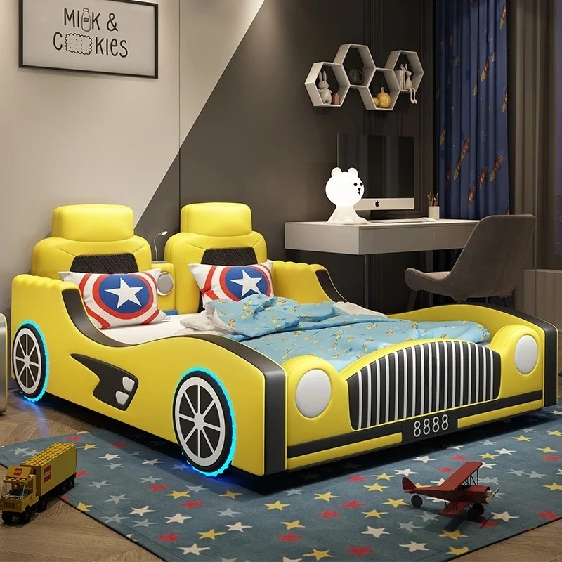 

150x200 см органайзер для мебели, детская кровать для мальчика, синяя кровать для девочки с ограждением, персонализированная забавная кровать для защиты окружающей среды