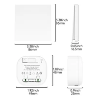 Self-powered Wireless Wall Switch No Battery Required 86Type RF433Mhz Waterproof Wall Switch 6