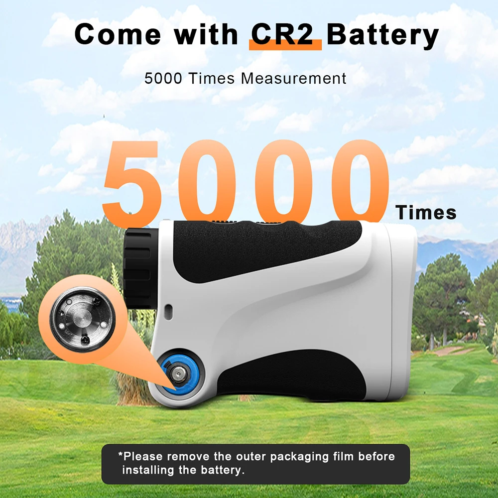 PEAKPULSE Golf Range Finder with Slope Compensation Switch 650 Yards Laser Rangefinder for Beginner & Skilled Gift with Battery