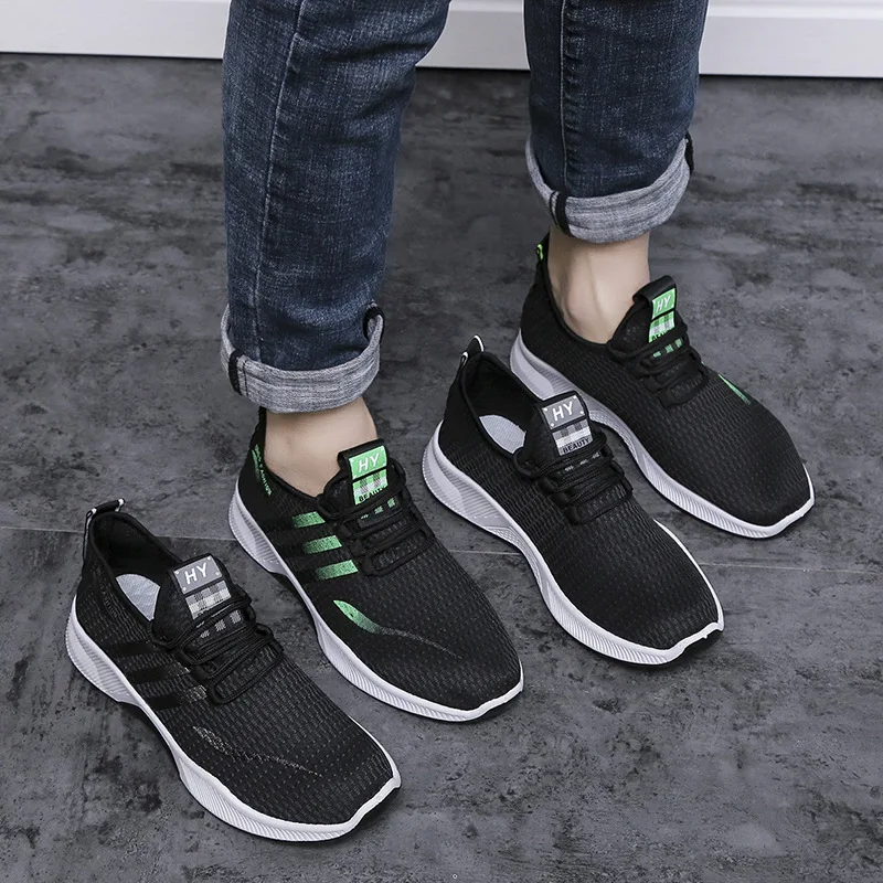 2024 New Spring and Autumn Men's Lightweight, Breathable, Soft soled Fashion Casual Sports Shoes