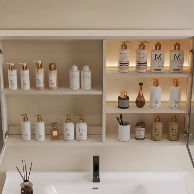 خزائن حمام ذكية على الطراز الإيطالي خزانة حمام بسيطة مثبتة على الحائط أثاث منزلي يعمل باللمس Armadi Specchi HBMC #2