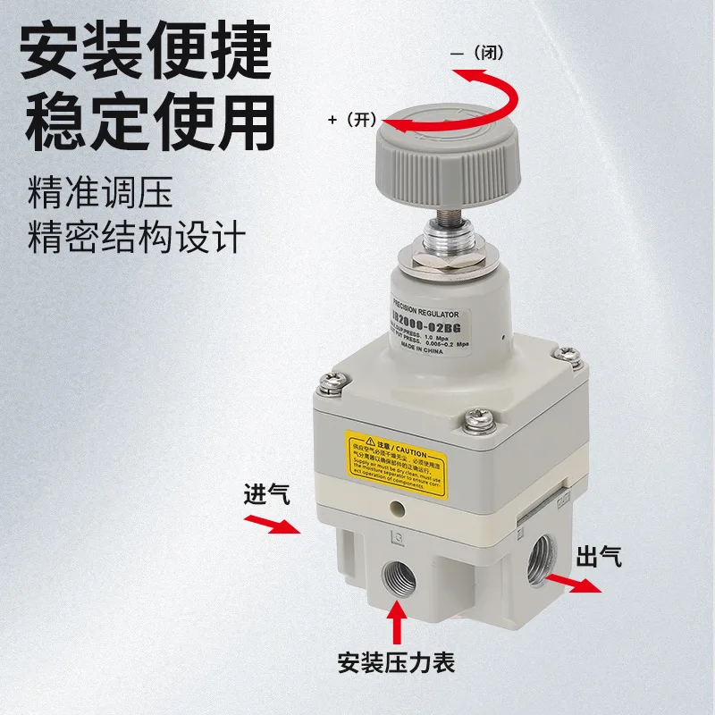 

Пневматический высокоточный редукционный клапан IR2000/IR2010/IR2020-02BG, пневматический регулирующий клапан, аналог SMC