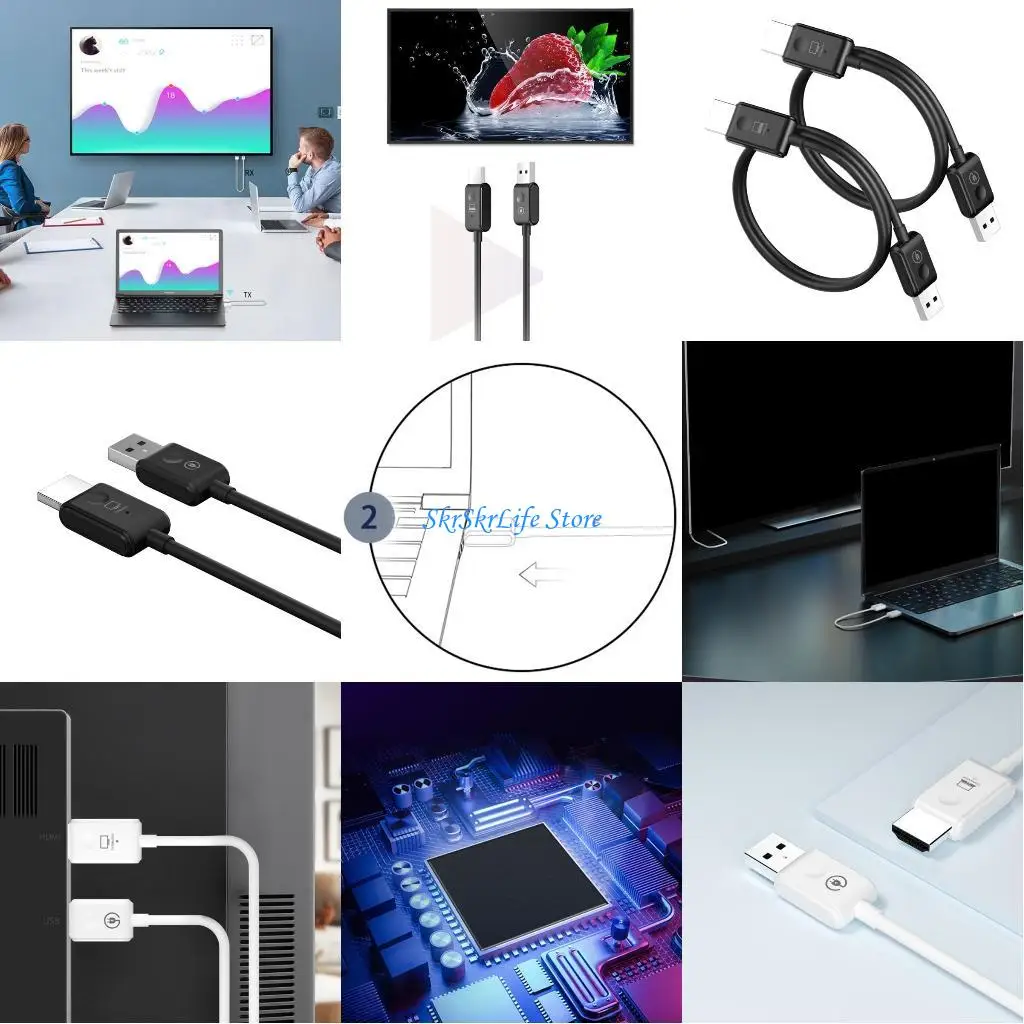 

E65E Seamless Wireless Display Dongle Adapter Laptop/PC to Larger Screen