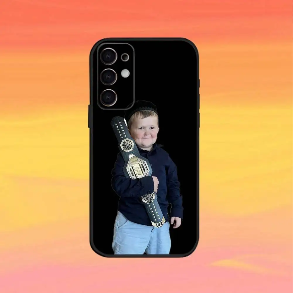 Śmieszne etui na telefon z Hasbulla Babaite na Samsunga S25, S24, S21, S22, S23, S30, Ultra, S20, Plus, Fe, Note, 10, 9, 5G, czarne.
