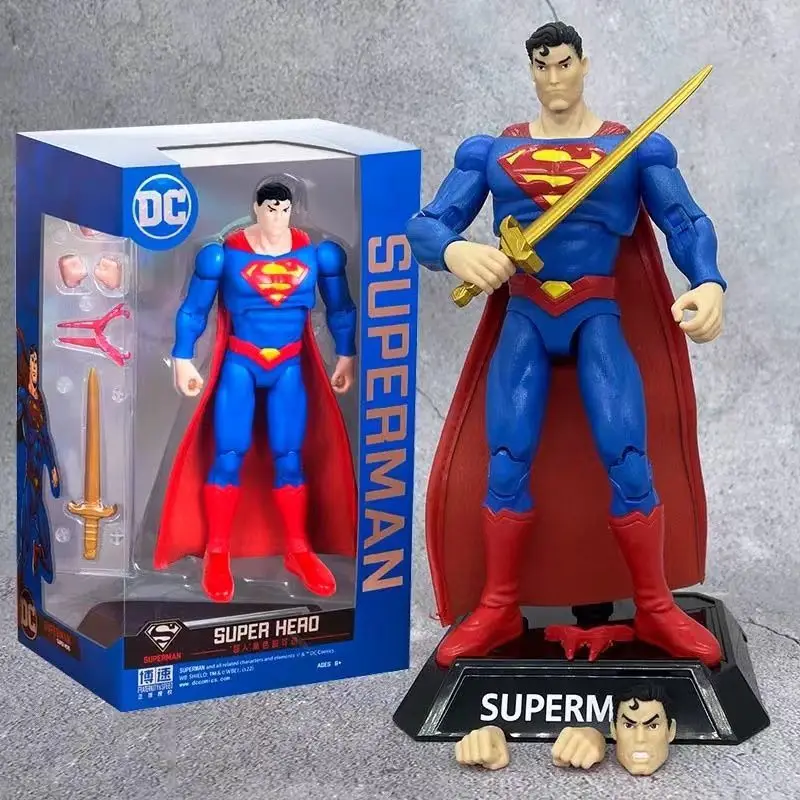 

Новая лига Справедливости, фигурка Бэтмена, Супермена, Чудо-женщина, модель, украшения, детские игрушки, мультяшные куклы, детские подарки на день рождения