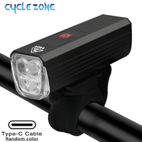 LED Bike Light Smart Bicycle Front Lights Rechargeable Bike Headlight Flashlight MTB Road Cycling Lamp Night Cycling Accessories
