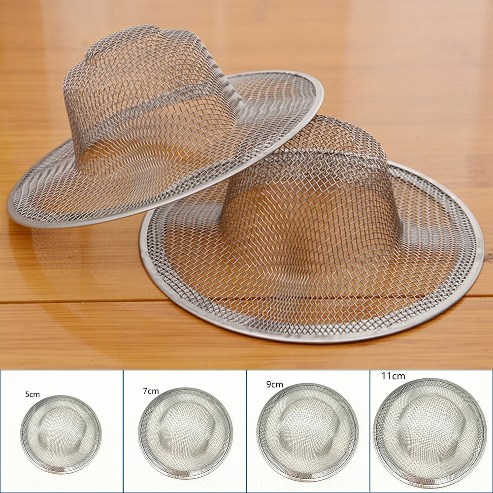 5/7/9/11cm Kitchen Water Sink Filter Bathtub/Bathroom Sink Shower Drain Filter Cover Hair Catcher Numerous Holes Anti-blocking
