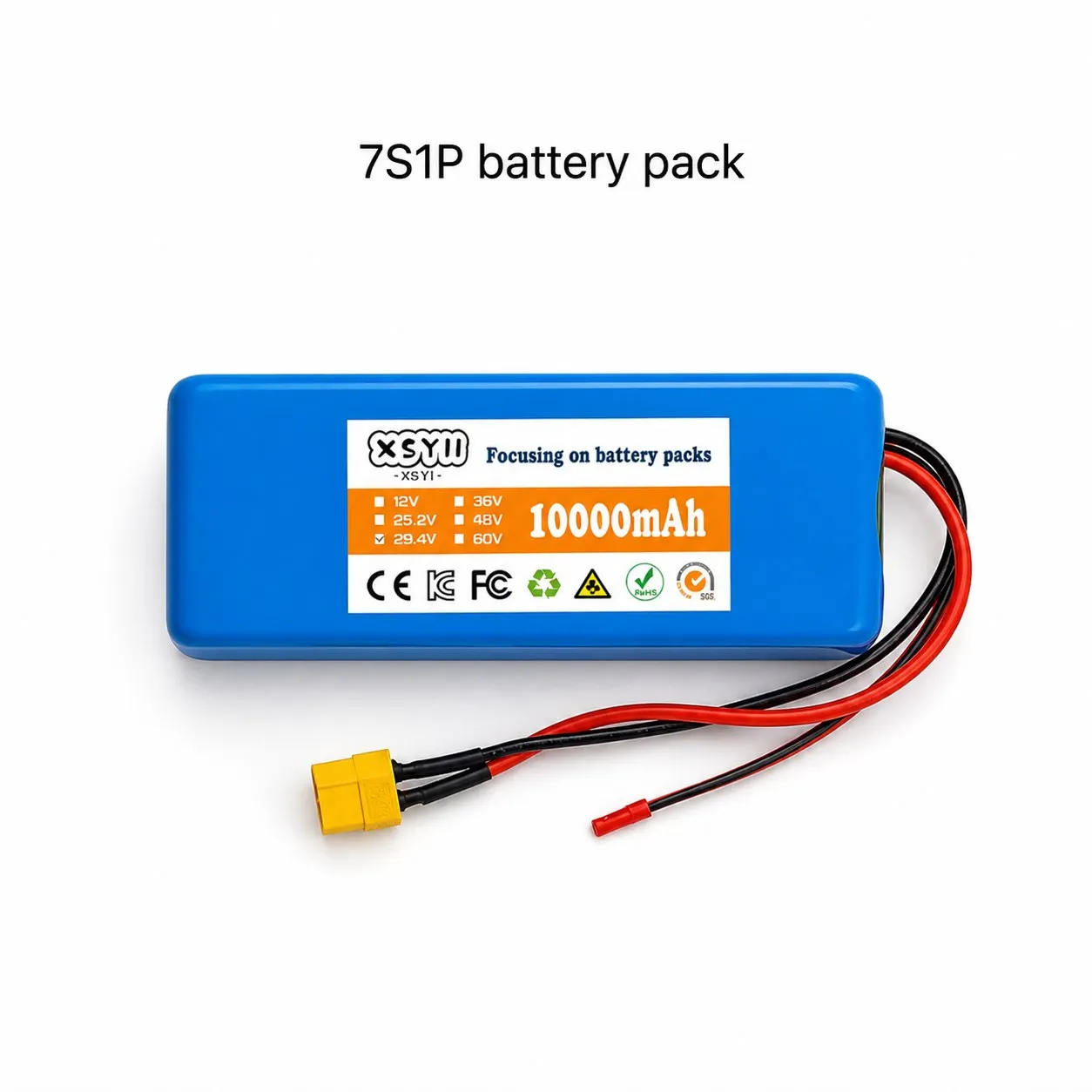 Compact 24V Class Power Pack 7S1P 29.4V Li-Ion Battery Blue Case XT60 Plug for Garden Marine Equipment Backup Use
