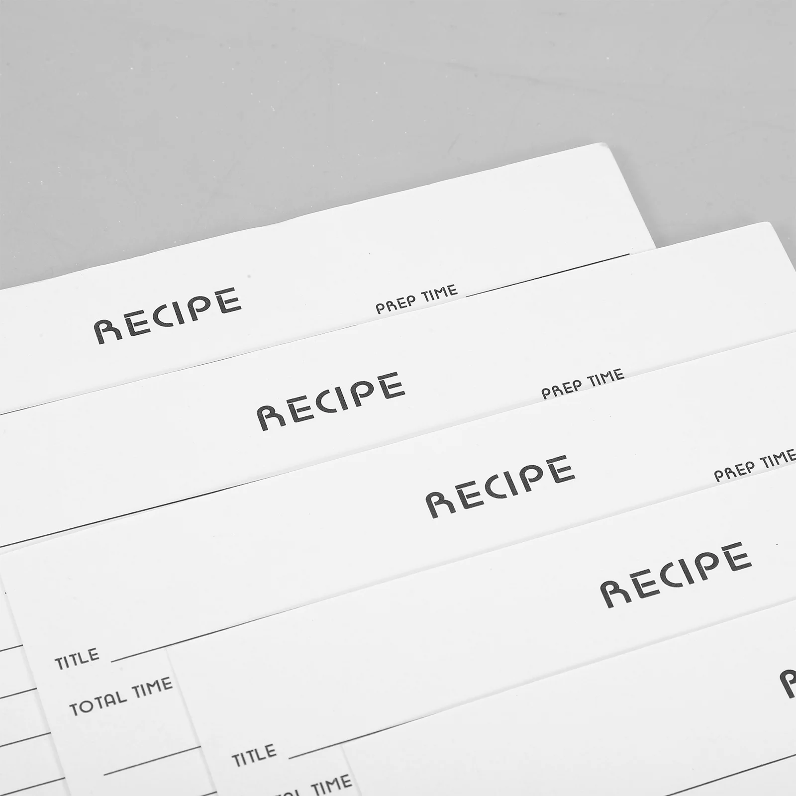 50 قطعة بطاقات وصفة فارغة لحفل الزفاف دش وصفات منظمة المحمولة أنيقة نمط الغذاء ملاحظة بطاقات ورقة وصفة ورقة
