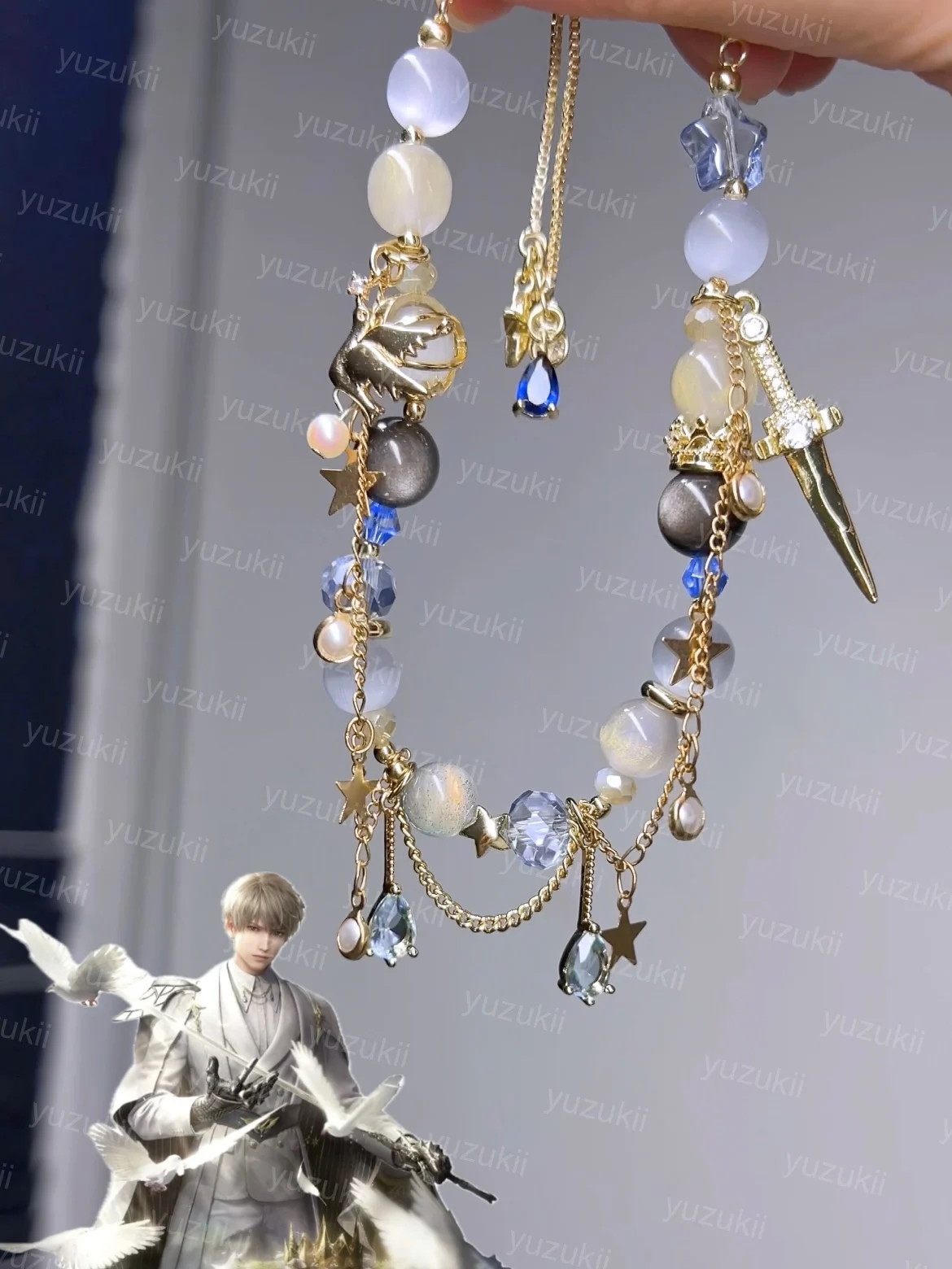 Game Anime Love and deepspace Xavier Cosplay Handmade Bracelets