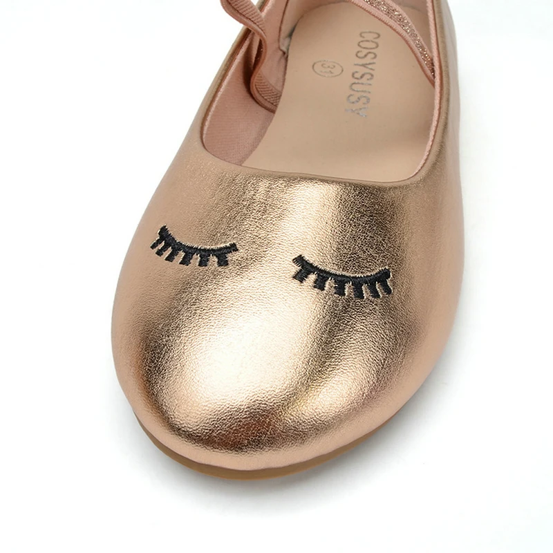 Cute Eyes Mary Jane Shoes For Girls, Comfortable Non Slip Soft Flat Sole Shoes For Indoor Outdoor, Spring And Autumn