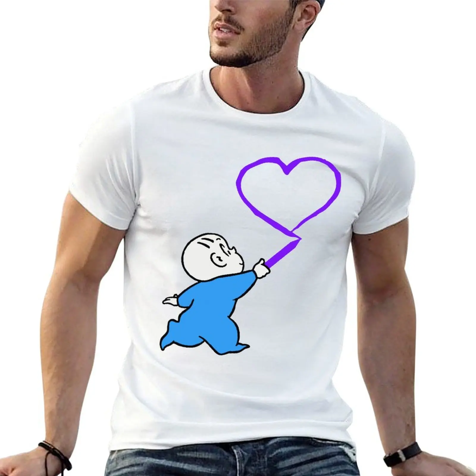 Harold and the purple crayon T-Shirt Comfortable Basic Crew Neck Tee