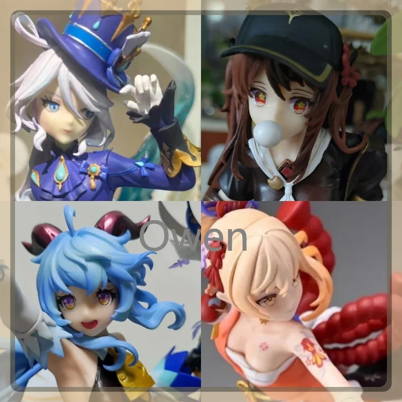Figurka z gry mobilnej Furina Anime Ganyu Piękna Dziewczyna Genshin Impact Figurki Hu Tao Figurka Akcji PVC Kolekcja Dekoracja Urodzinowa Zabawka