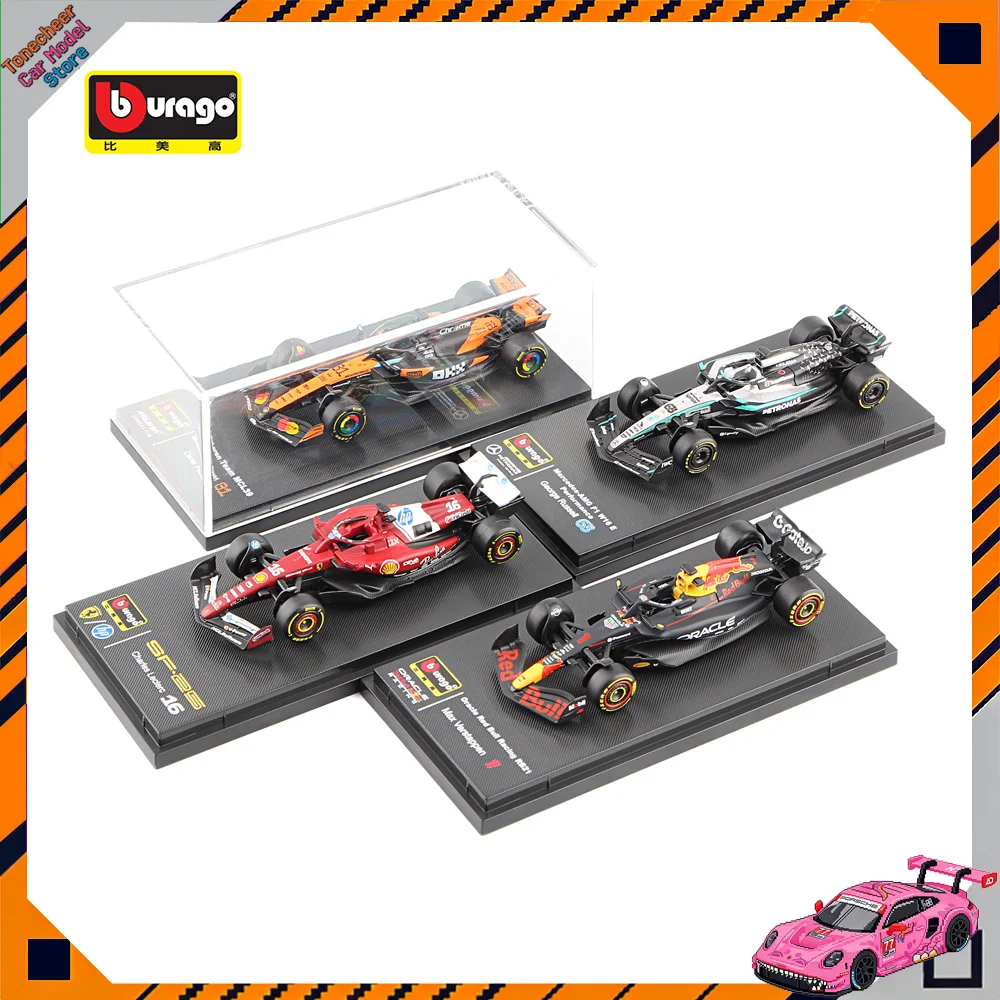 ブラーゴ-1-64-レッドブル-rb-rb21-f1-1--フェルスタッペン-22--津野田-メルセデス・ベンツ-w16-63-ラッセル合金車モデル-ダイキャストコレクション-おもちゃ