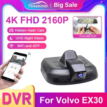 4k 2160p Plug & Play Auto DVR Video recorder Dash Cam Kamera für Volvo Ex30 Steuerung per Moblie App, Dashcam für Ex30