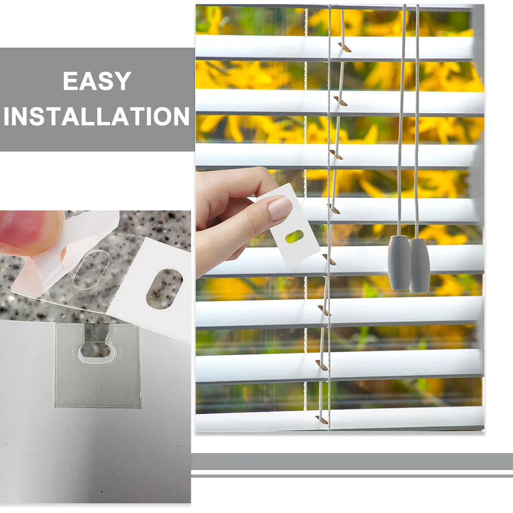 20Pcs Vertical Blind Repair Tabs Universal Fit Vertical Blinds Replacement Slats Reinforcement Fixer Kit for Damaged Vane Slat