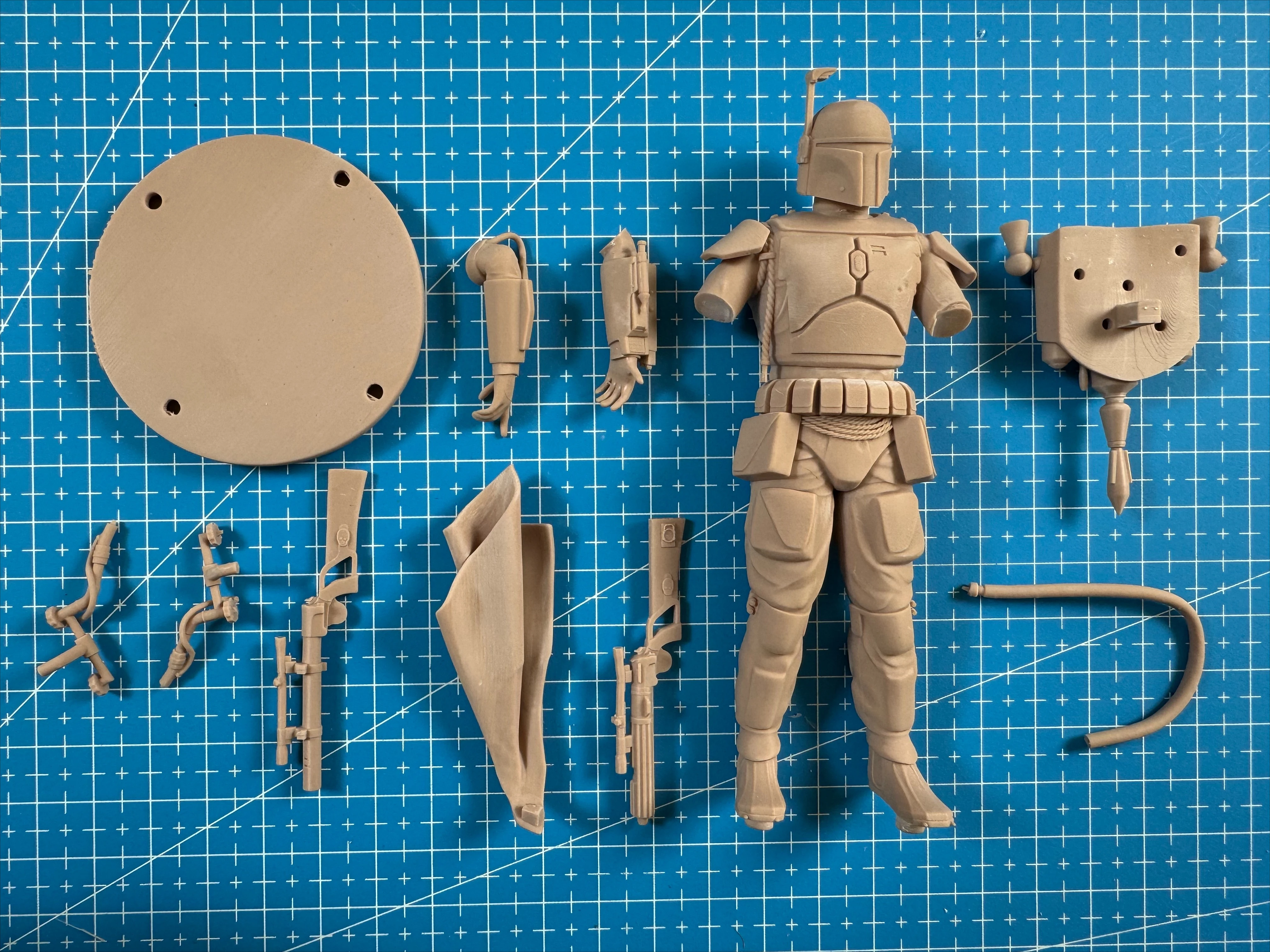 مجموعة أدوات تجميع نموذج الراتنج المصبوب 120 مم، GK، صورة نموذج الراتنج، مطلوب التجميع غير المطلي