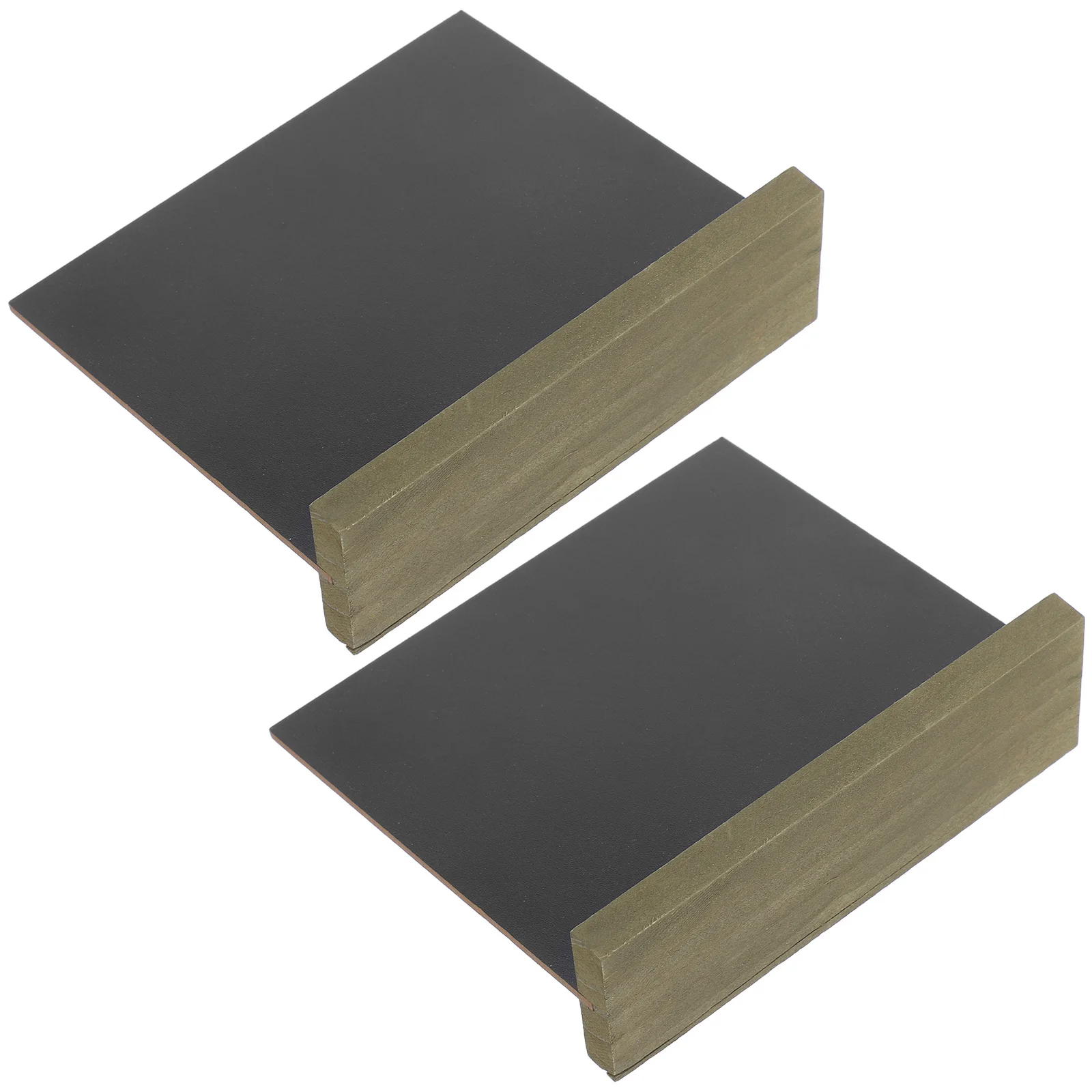 2 قطعة علامات السبورة الصغيرة ذات الطراز القديم حامل خشبي أرقام الطاولة علامات الطعام ديكور الزفاف رسالة مجلس عرض الحدث #1