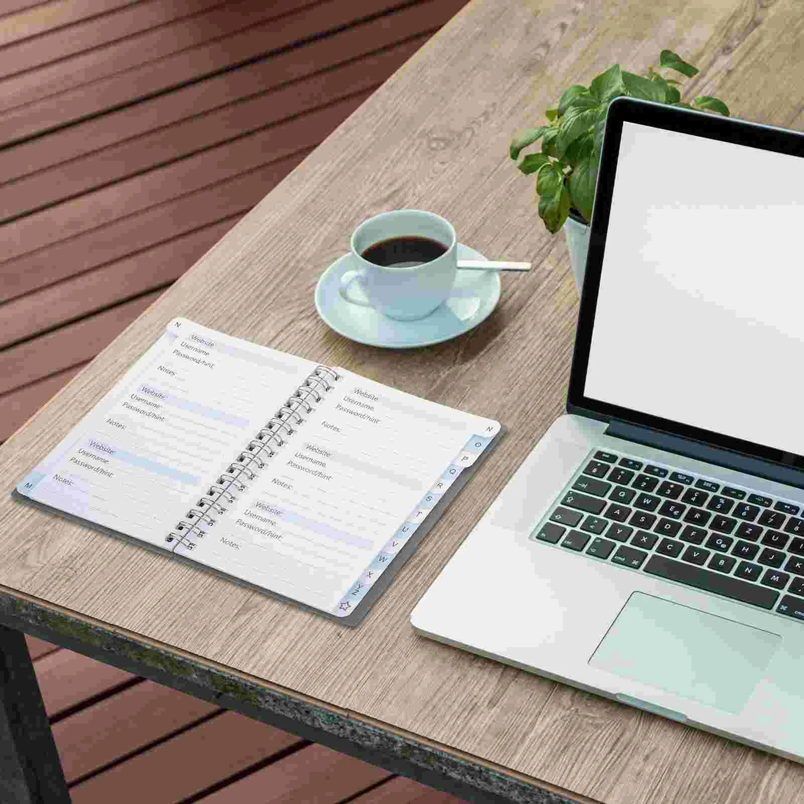 Computer Things to Do Notepad Password Book Convenient Address Notebook Coil Small Management Internet Portable Grey