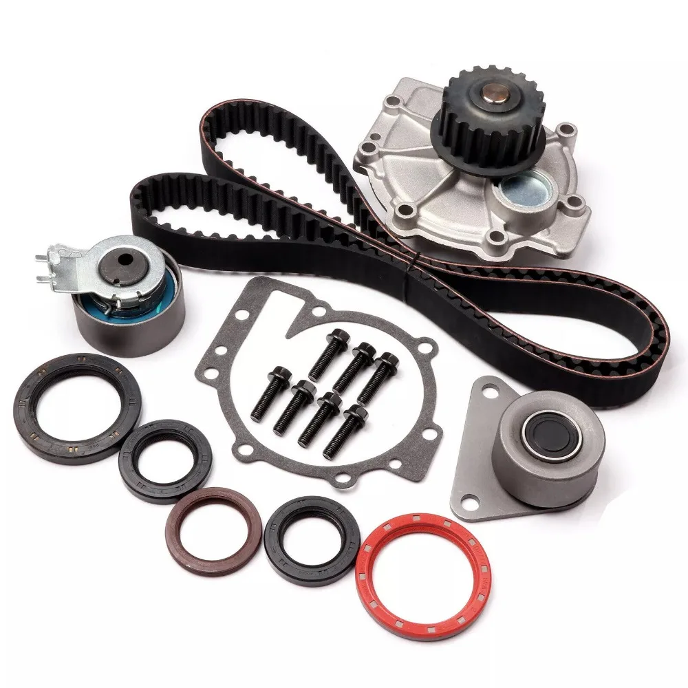 Timing Belt Water Pump Kit Fit 2.4 L For Volvo C70 S40 S60 S80 V70 XC70 XC90 2.4L B5204T2 l5 GAS DOHC 1998-2010