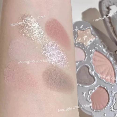 Imagen 2 del producto Flower Knows Shell's Jewel Series Paleta de sombras de ojos Sombra de ojos en relieve con brillo mate