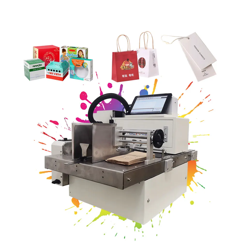 Desktop A3 Mini One Pass Pigment Ink Inkjet Printer with HP Print Head for Paper Cup Fan Sheet Paper Bag Tissue Pizza Box Napkin