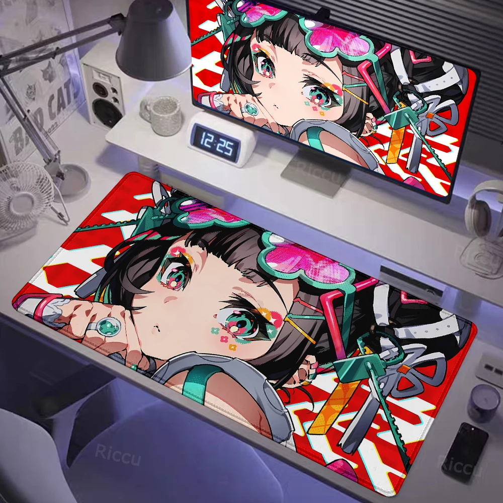 

Anime Graffiti Girl Anime Girl electronic sports Locking edge Game HD Printing Computer Large size Lock Edge Keyboard Mouse Pad