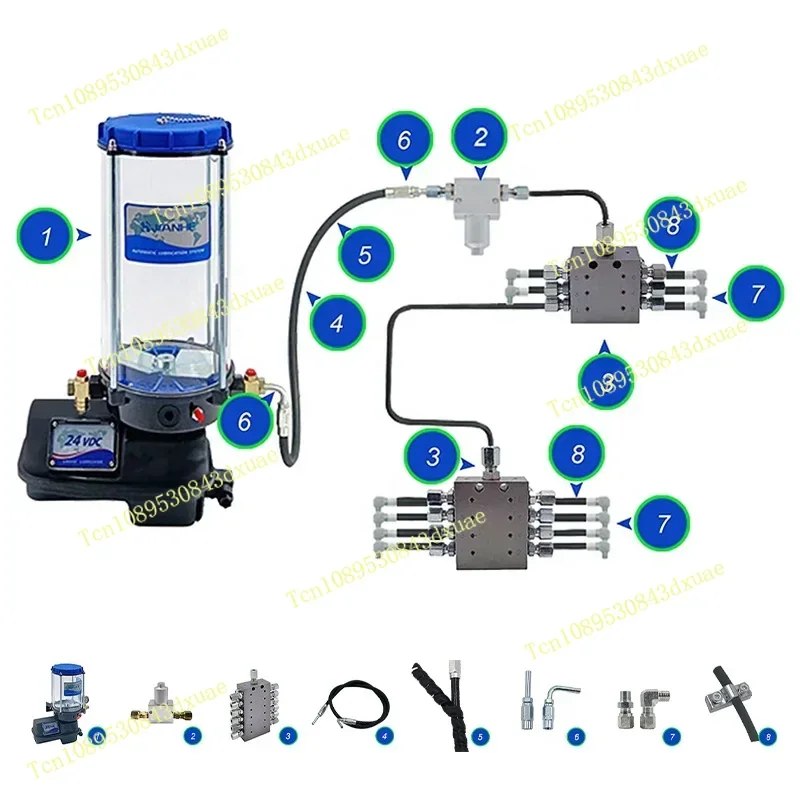 Lubrication System Grease Pump for Machine Central Lubrication Pump Automatic Grease Lubrication Electric Automatic Grease Pump