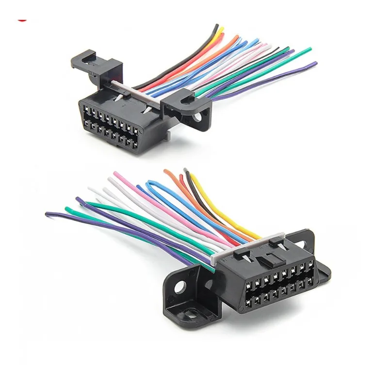 J1962F Fixed Terminal Female Open Wire 16pin Full Needle Color Wire Female 10cm DIY Wire