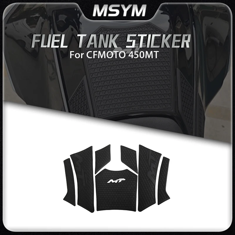 

For CFMOTO 450MT 450 MT 450mt Accessories Rubber Gas Tank Decoration And Protection Thicken Decals Fuel Tank Stickers Kits