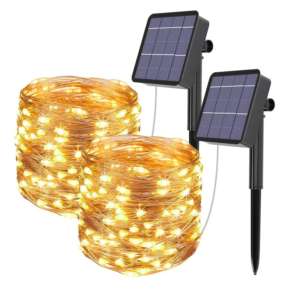 

LED Fairy String Lights Waterproof Outdoor Garland Solar Power Holiday Christmas Lamp For Garden Party Tree Decoration