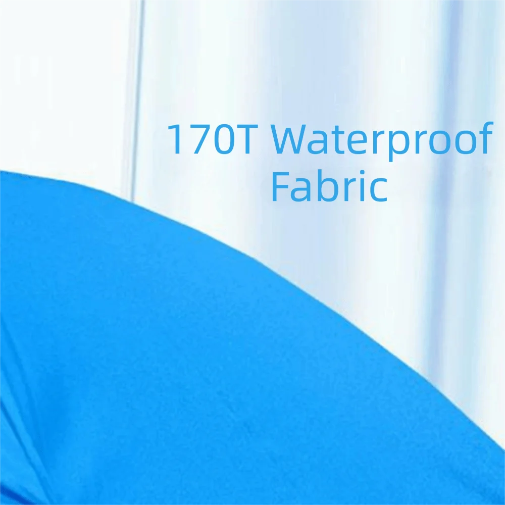 Adjustable 360 Clamp-on Umbrella UV black vinyl coating Portable Beach Chair Umbrella Lightweight Universal