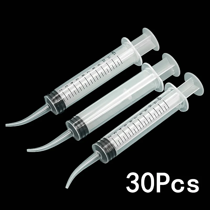 30 Pcs Elbow Syringes Bird Feeding Medicine Feeder 12Ml Plastic Syringe Needleless Syringe Wholesale Pigeon Feeding